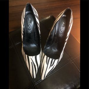 Aldo zebra heels